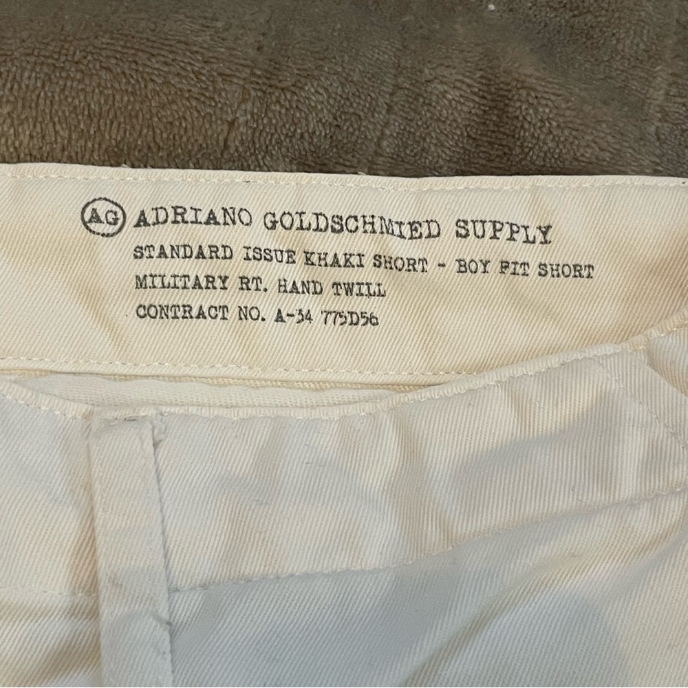 White Khaki Shorts AG Adriano Goldschmied - Picture 4 of 6